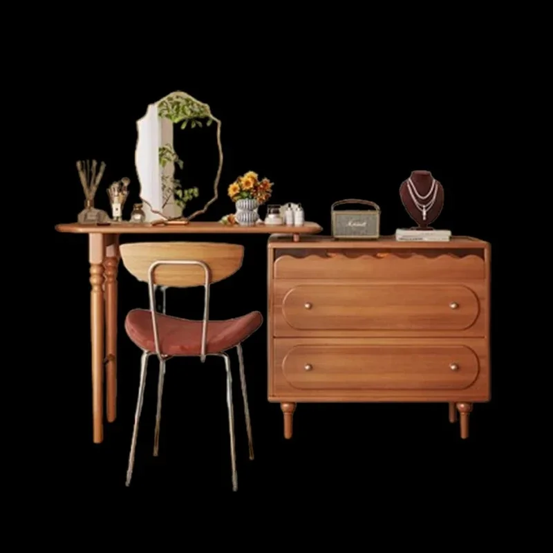 

Long Glass Vanity Tables Mirror Lights Large Woman Storage Organizer Dressers Drawers Makeup Nordic CoiffeuseFurniture Home