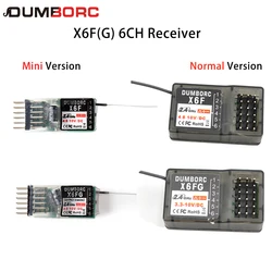 DUMBORC mini X6FG 2.4G 6CH Gyro Receiver for X6 X4 X5 Transmitter Remote Controller for MN-90 MN99s Rc Car Boat Tank RC Vehicle
