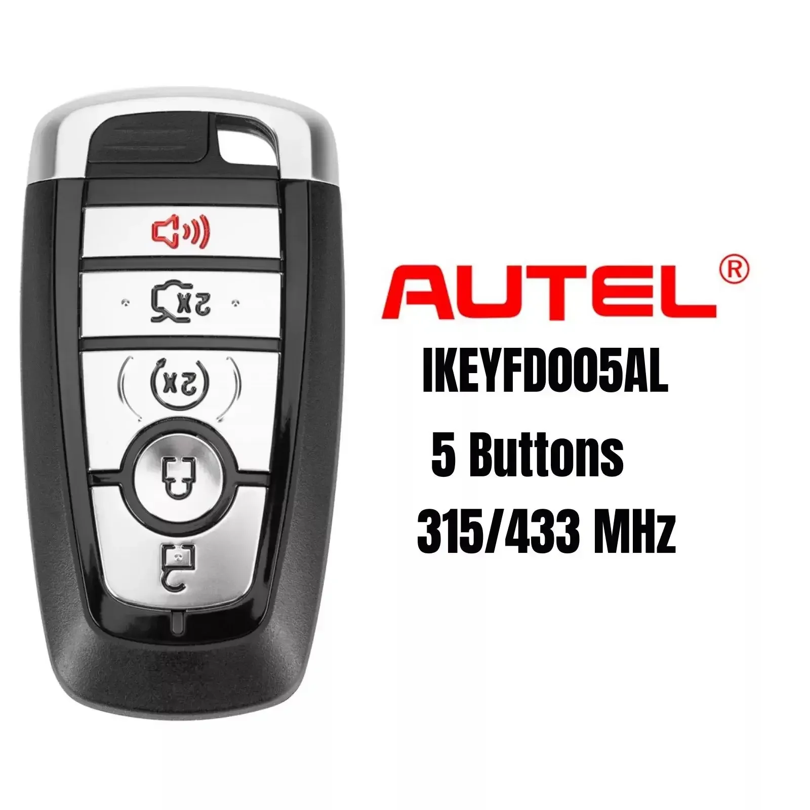 AUTEL Universal Smart Key for Ford IKEYFD005AL 5 Buttons 315/433 MHz for KM100