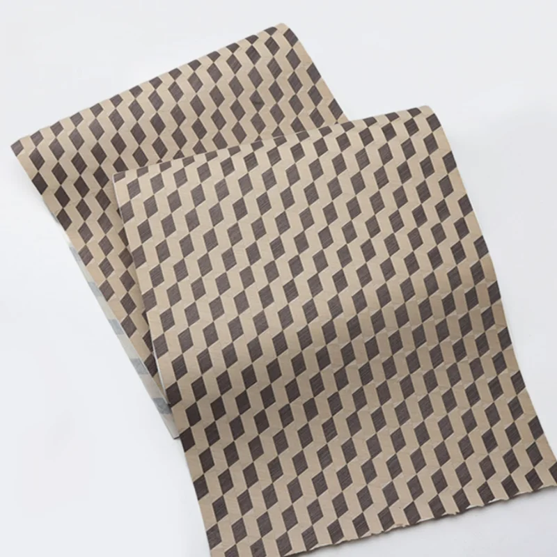 

250*48cm 3D Diamond Geometric Wood Veneer Sheet Natural Wood for Designer Furniture Artistic Decor Crafts DIY Wall Panels Veneer