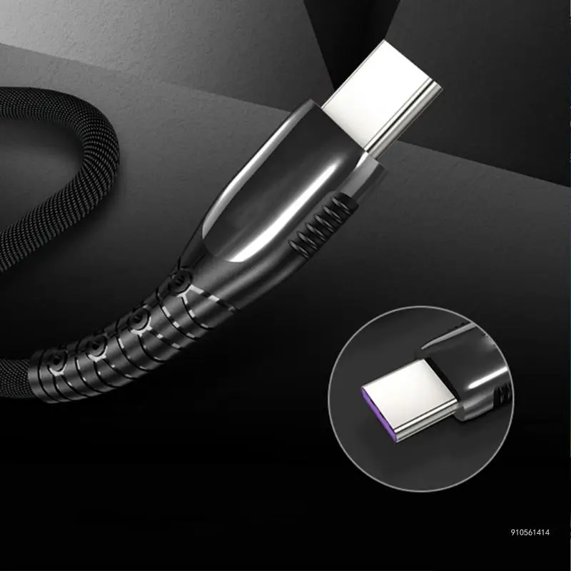 

100cm USB C Fast Charging Cord 5A Power Cable Super Fast Charging Data Wire Line Dropship