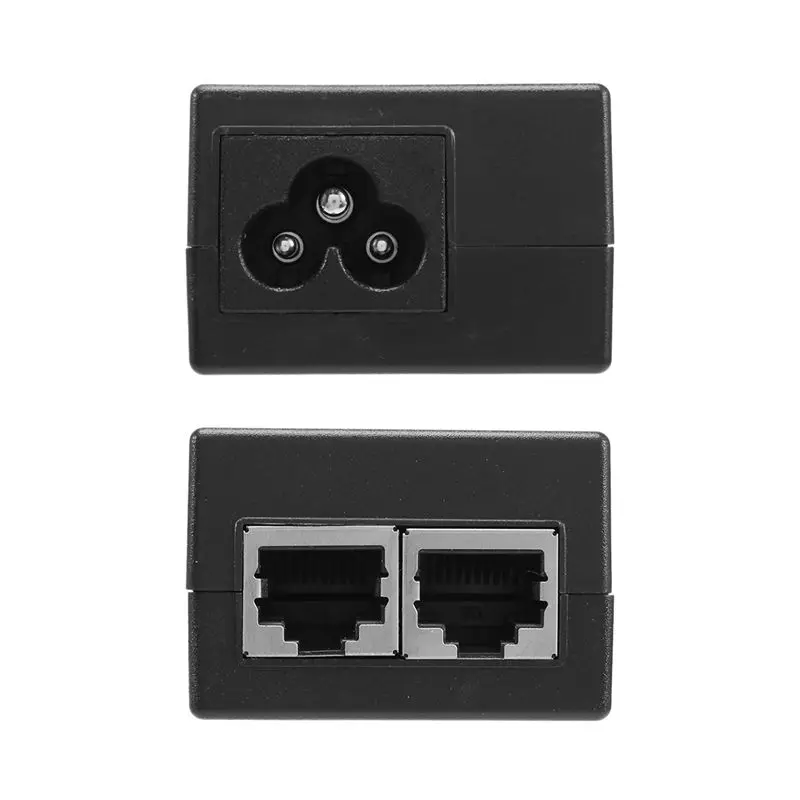 N82R 2X 24V 0.5A Desktop POE Power Injector Ethernet Adapter Surveillance CCTV For IP Camera Power Supply