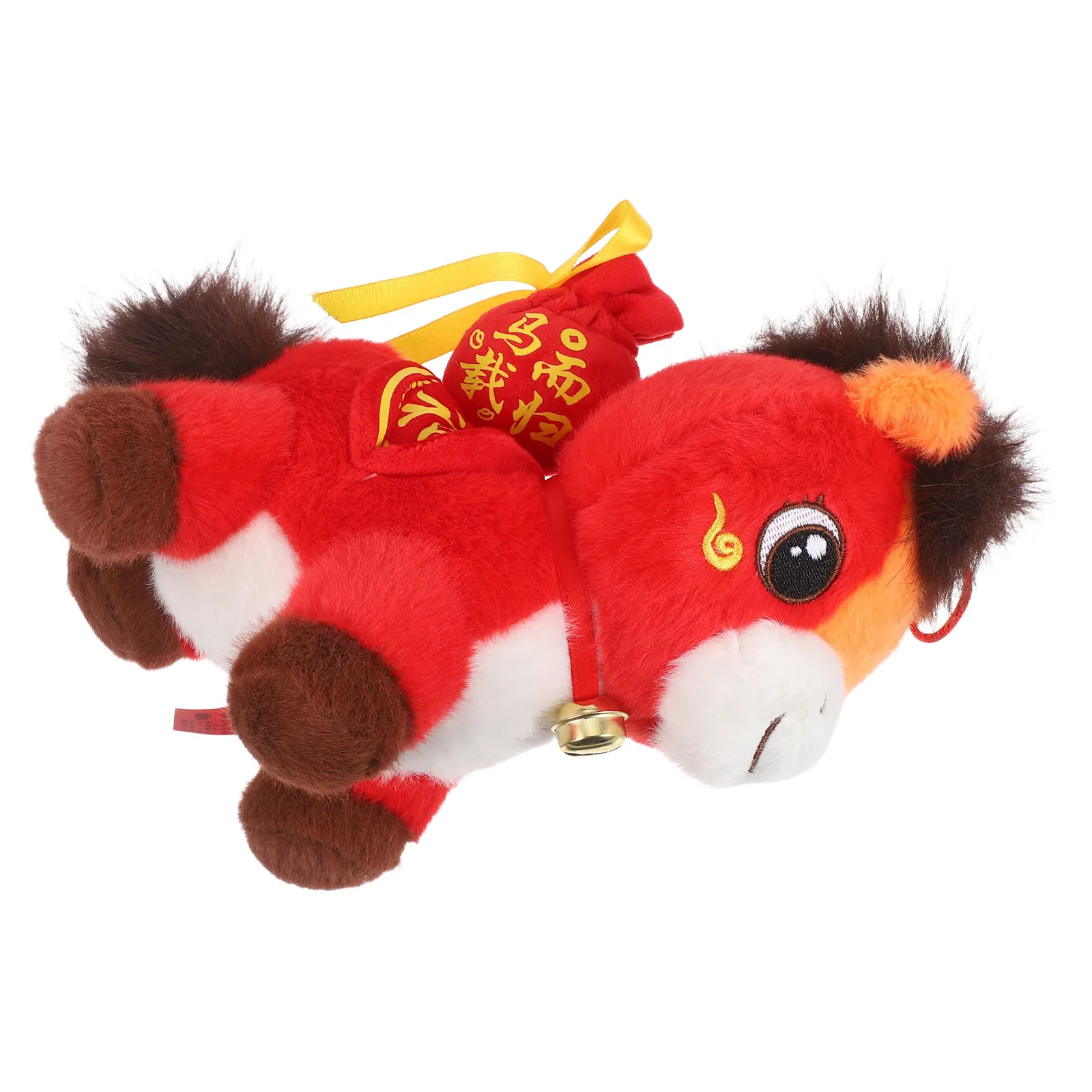 

Year of The Horse 2026 Zodiac Stuffed Animal Vibrant Spring Festival Decor Lucky Charm for Tabletop Desk Chair Restaurant Car