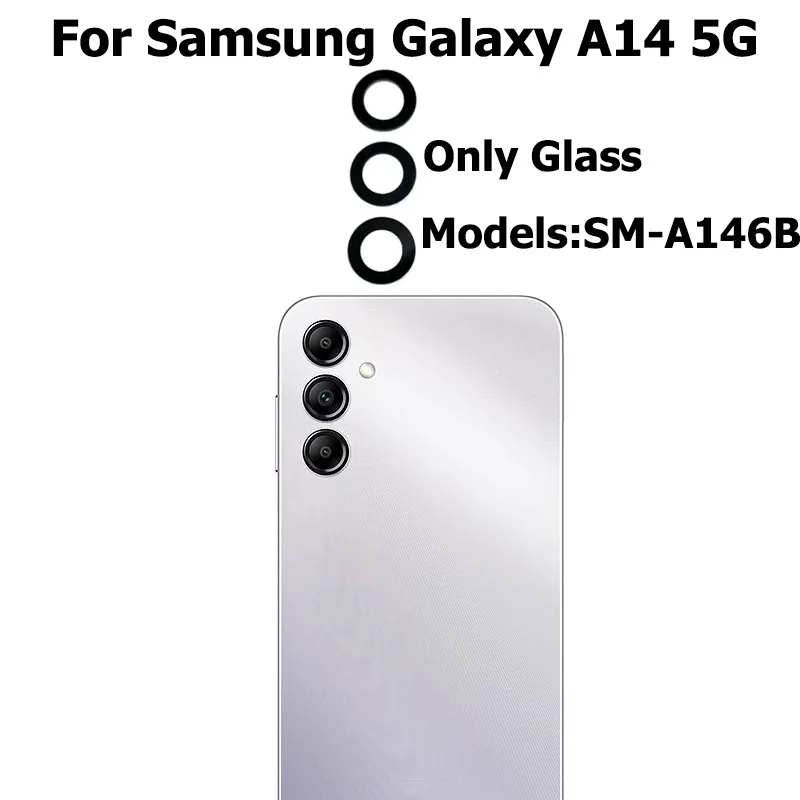 

Задняя камера, стеклянный объектив, Замена для Samsung Galaxy A14 5G с клейкой наклейкой