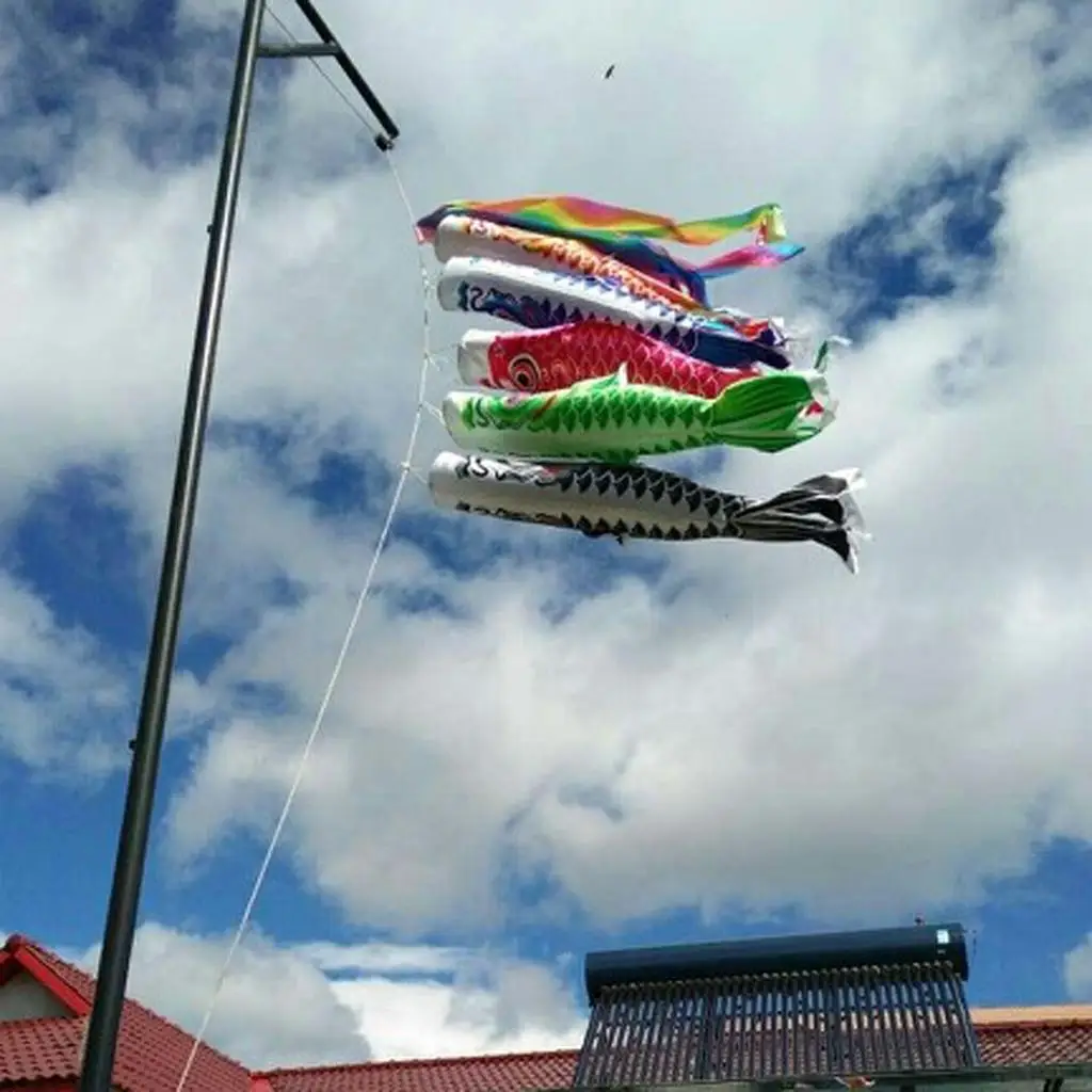 

50cm Rainbow Windsock Carp Flag Wind Streamer Hanging Kite Decor