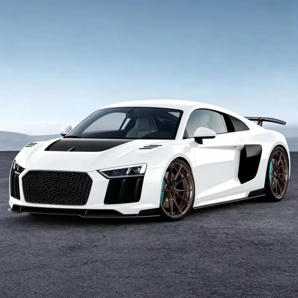 1016 Style New Pre-preg Dry Carbon Fiber Hood Bonnet with Bolts for  V10 2018-2022 Bolt-On Engine Ventilation