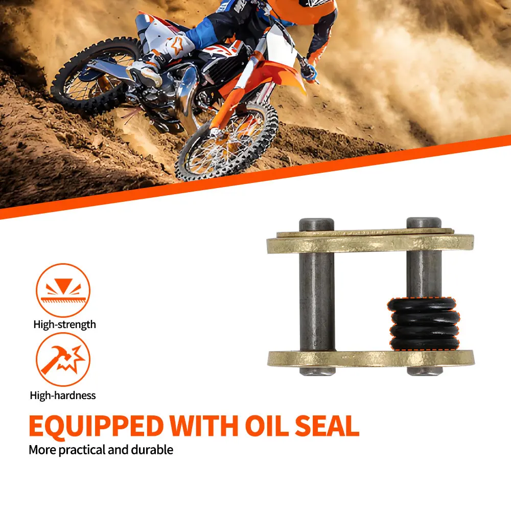 420 428 520 525 530HV سلسلة موصل الثقيلة ربط ماستر المشتركة رابط مع O-حلقة سلسلة قفل دراجة نارية مشبك حلقة ربط JFG