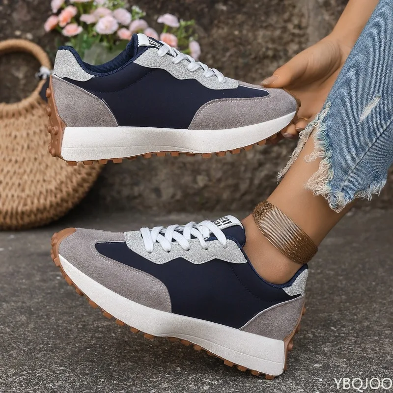 Large Size Spring and Autumn Fashion New Item Niche Trend Versatile Women's Shoes Single Inner Thick Soled Casual Dad Shoes 2026