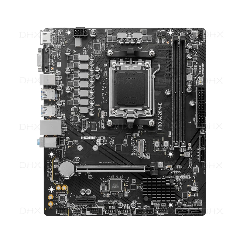 Supports DDR5 Memory For MSI PRO A620M-E Motherboard Micro-ATX AMD A620 DDR5 6400+(OC) MHz M.2 PCIe 4.0 x16 96G 100% Tested OK
