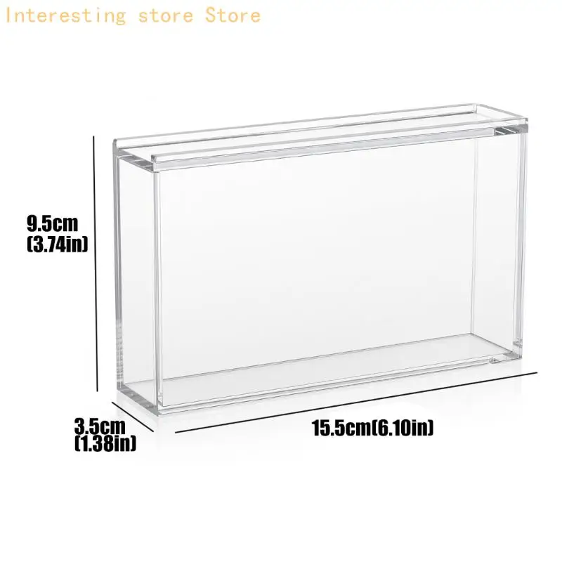 Acryl-Wand- oder Regal-Displaybox für die Aufbewahrung von Handsammlungen, durchsichtiges Gehäuse mit Schiebedeckel und – Detail 6
