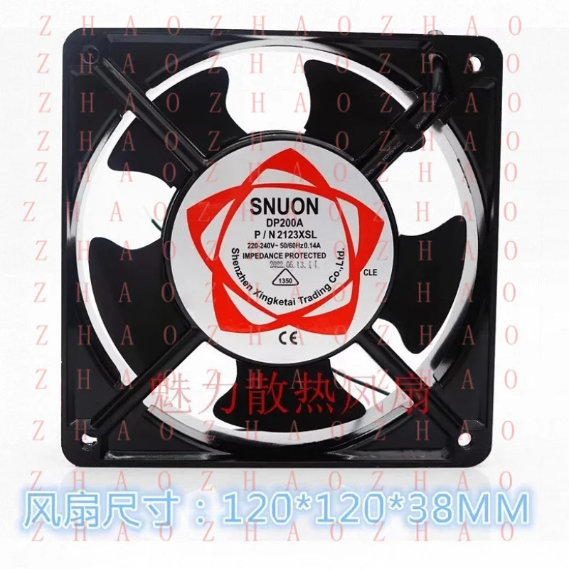 

L+ FOR SUNON DP200A P/N 2123XSL 12038 220V-240V 0.14A Ball Cooling Fan
