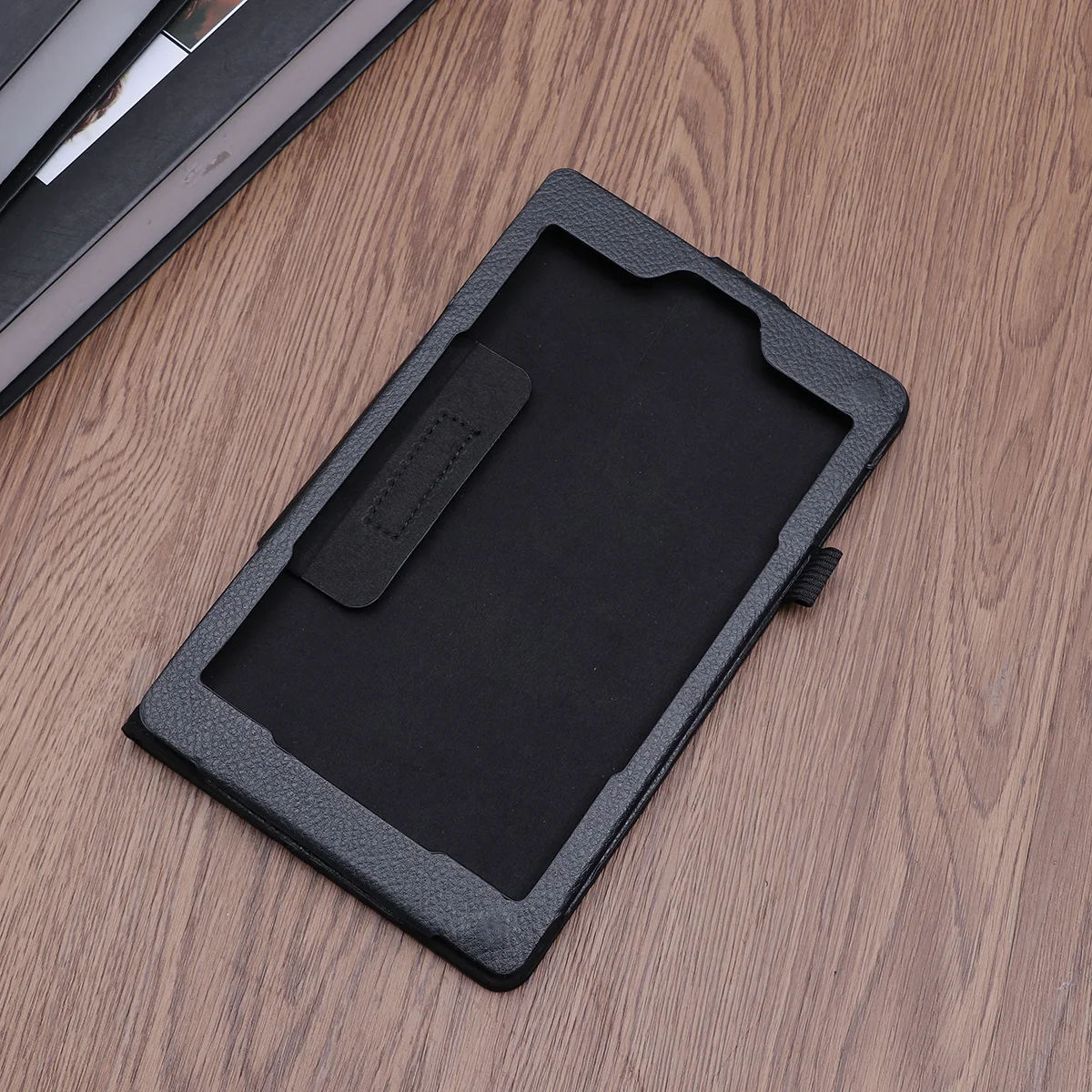 

【】Slim Foldable Case For All-New 8 2017 Pu Stand Cover 8 Inch Tablet Protector Wallet Design Black