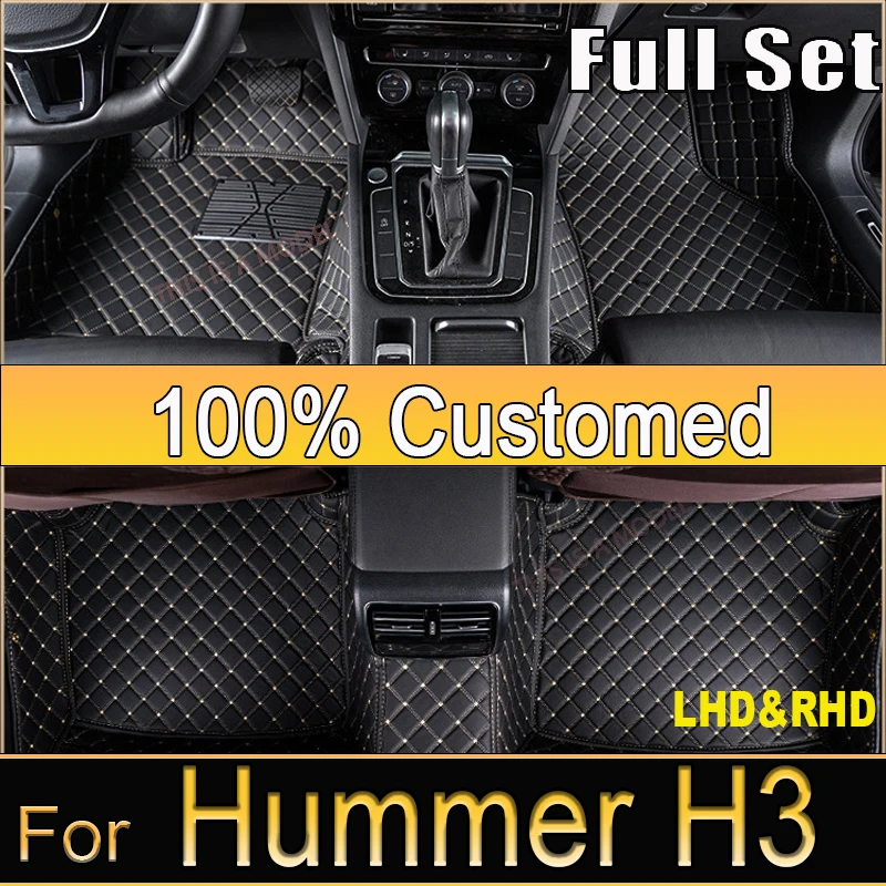 

Автомобильные напольные коврики для Hummer H3 2008 2009 2010, оригинальные автомобильные накладки на ножки, аксессуары для интерьера