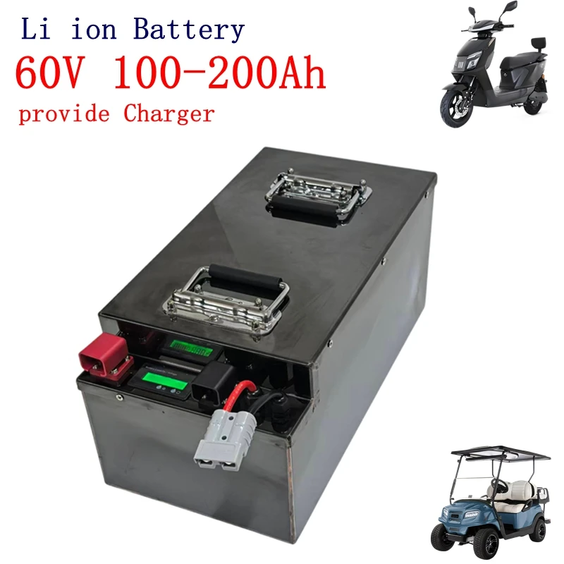 litio 60V 100Ah 120Ah 150Ah 200Ah con BMS Bluetooth 17S para vehículos todoterreno de motorcycle electric golf cart