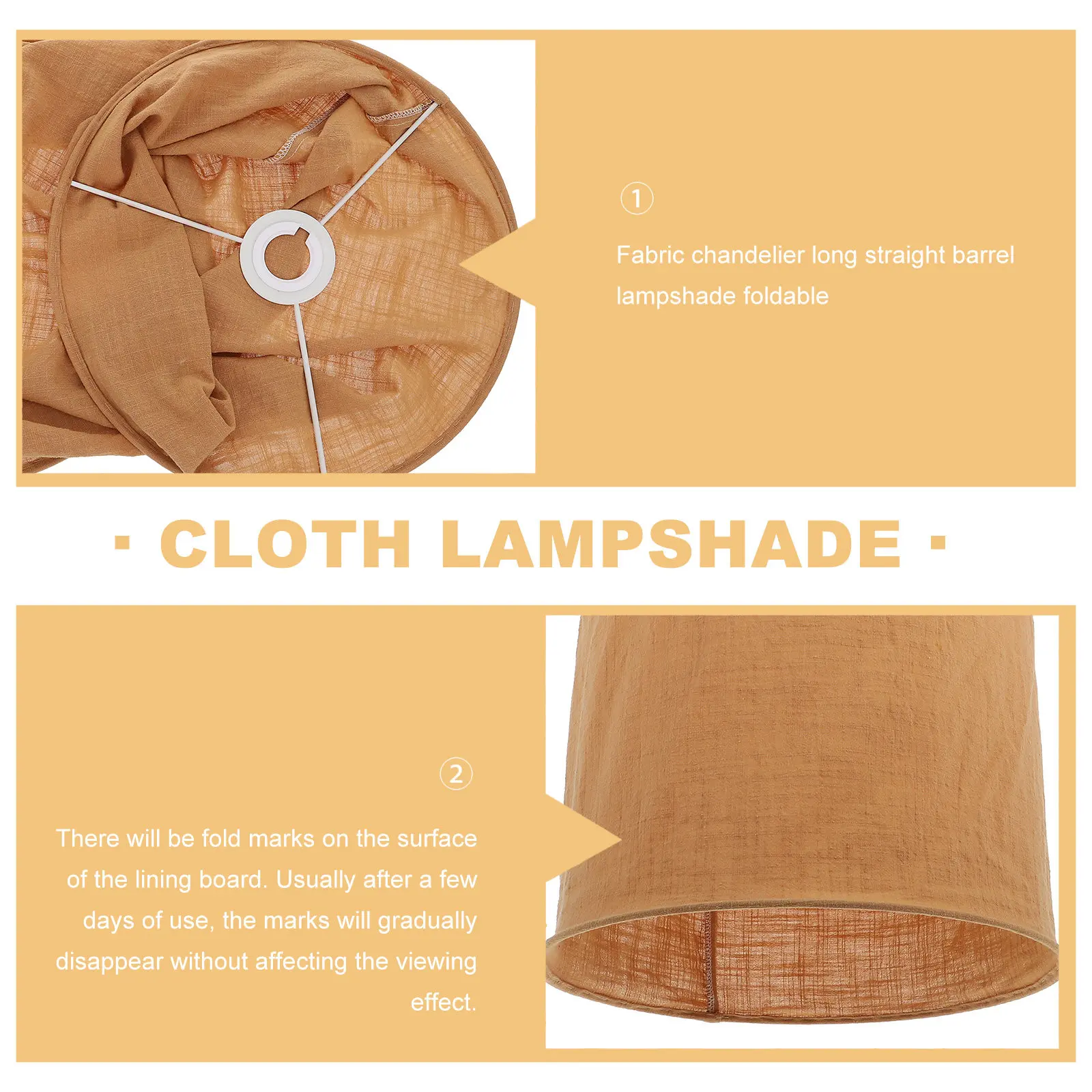 Cloth Hanging Lamp Shade Folding Simple Pendant Ceiling Light Shade Decorative Lampshade for Living Room Bedroom Party Bars