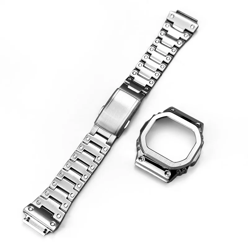 Juego modificado de acero inoxidable 304 para Casio G-SHOCK DW-H5600, caja de correa de metal, dw-h5600 con herramienta de tornillo, accesorios de pulsera para hombre