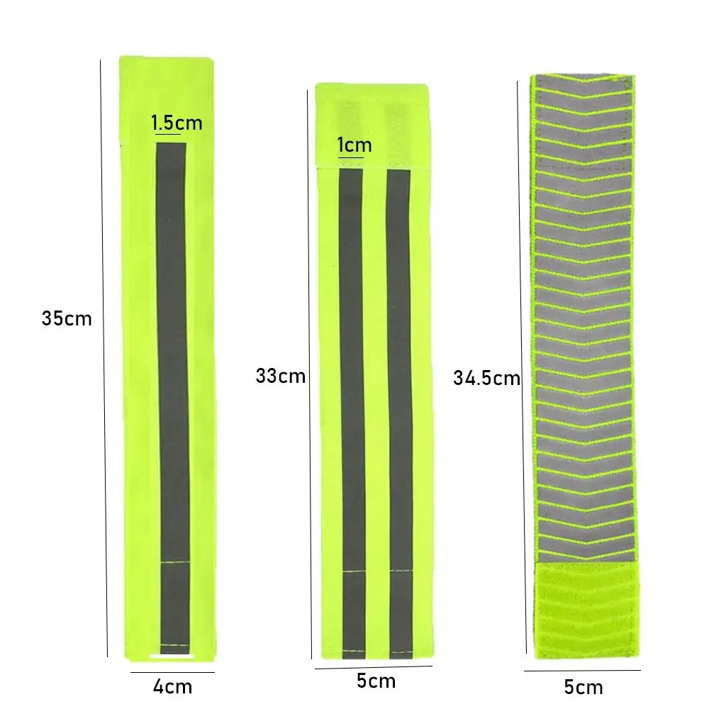 Outdoor Running Fishing Accessories Reflector Wristband Warning Armband Cycling Reflective Strips Bike Safety Alert Sport Tape