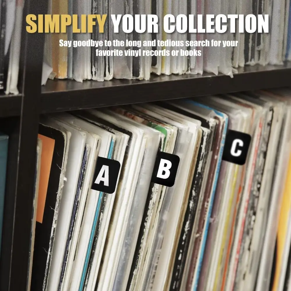 

Vinyl Bookmark Pen Clip A-Z Alphabetical Notebook Planner Accessories Notebook Marker Record Dividers Multifunctional