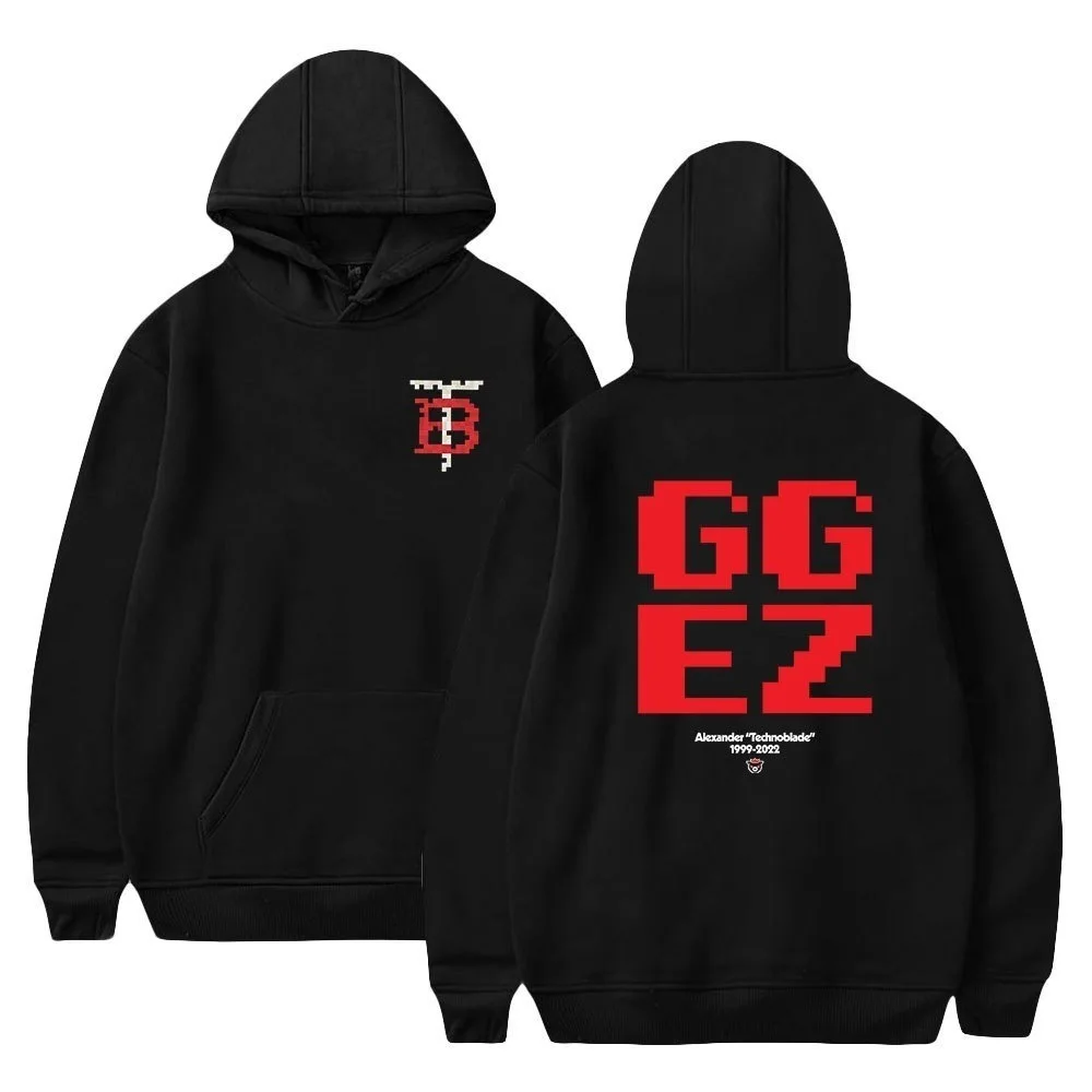 Netizen technoblade never dies Same loose trendy hooded sweater Long sleeved hooded sweater Autumn and Winter styles