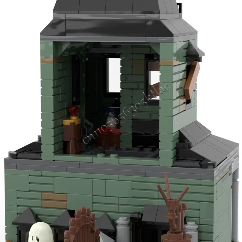 859 قطعة MOC الإبداعية مدينة عرض الشارع وحدات منزل مسكون نموذج العمارة بنة لتقوم بها بنفسك الاطفال تجميع الطوب اللعب هدية