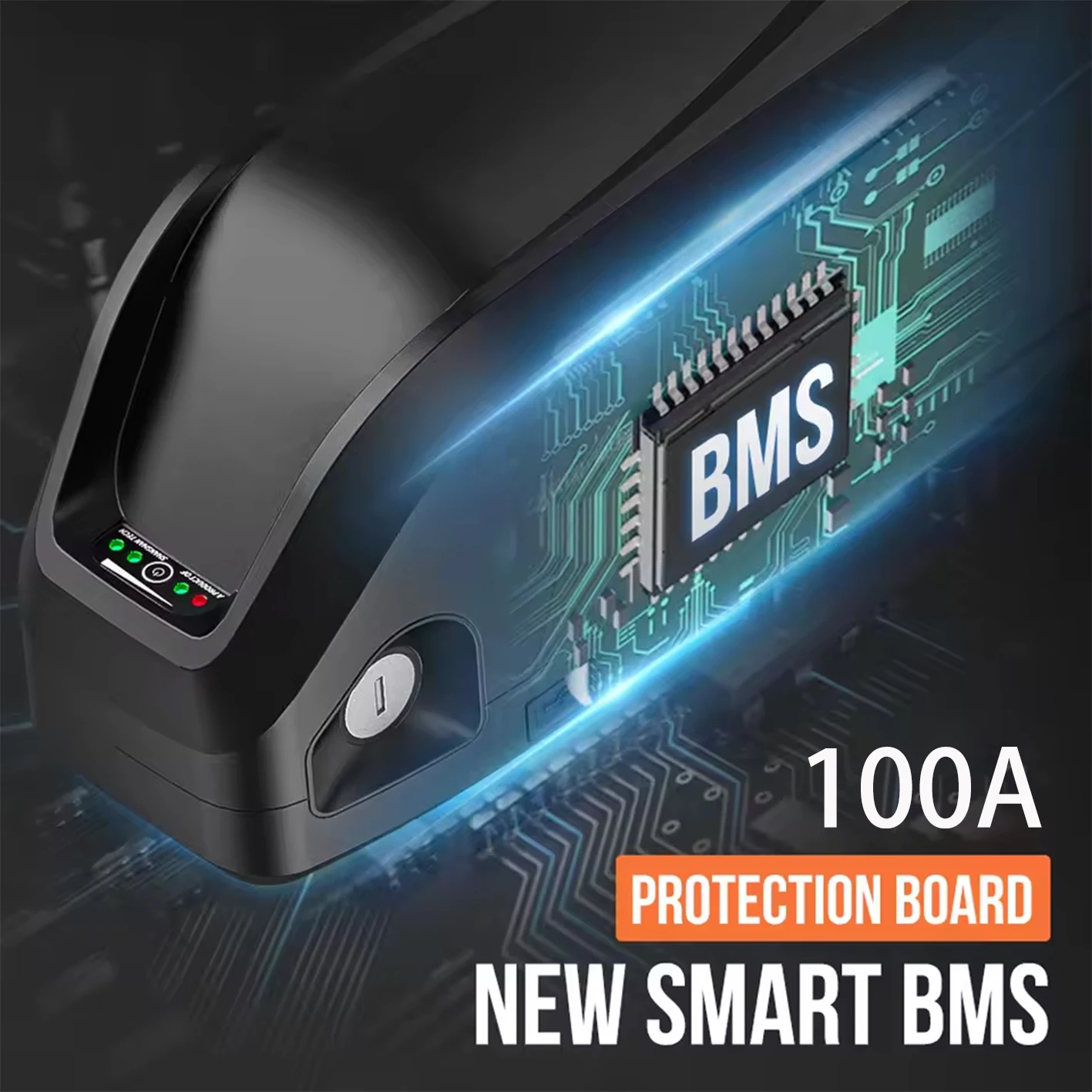 Cham 36 48v 52 60 72v 50ah Hailong rider 24 30ah 40ah 60ah Batterie Velo Electrique Ebike Bateria 20ah Akumulator 2000w Battery view 4