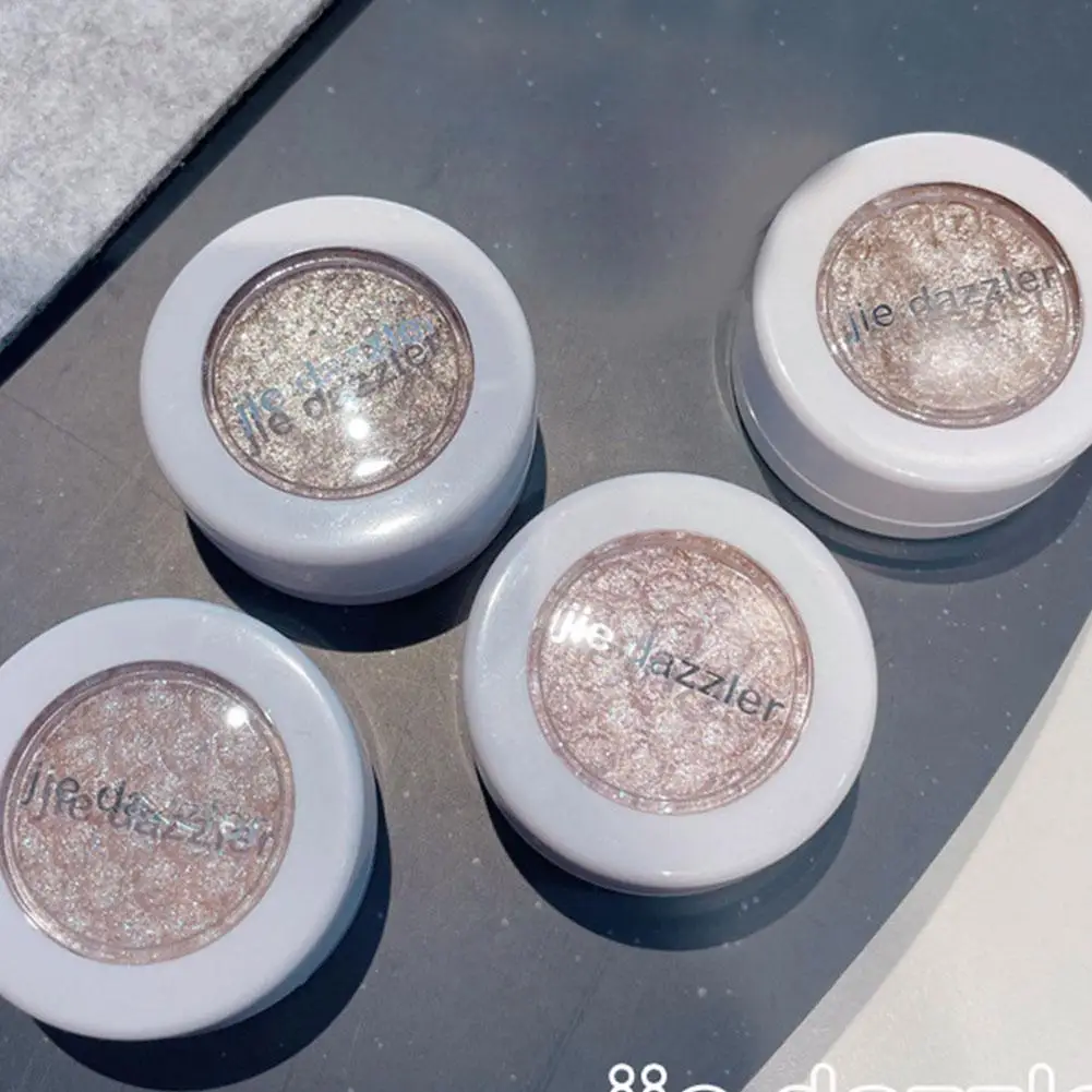 Shimmer Glitter Purê de Batatas Highlighter, Gel de maquiagem facial e corporal, Iluminar Glitter, Natural Contour