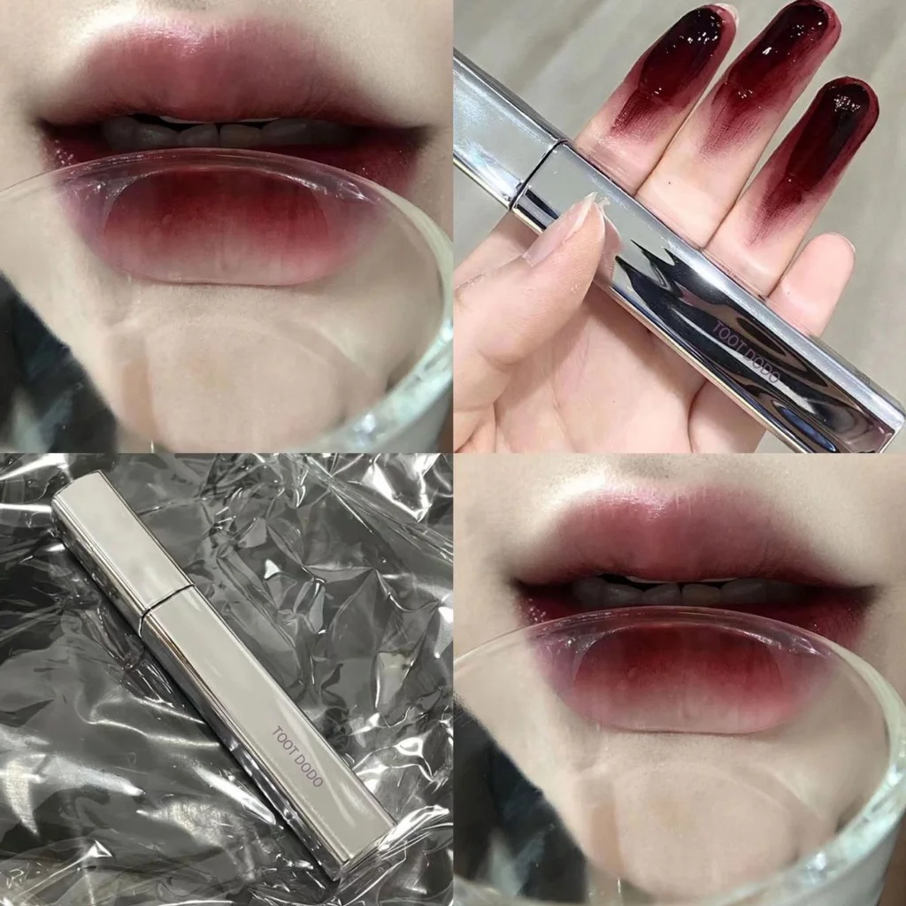 Floral Sheer Mirror Lip Lacquer. Glossy mirror finish, lightweight texture, delivers juicy plump lips.