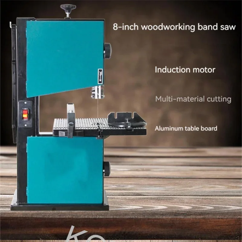 1400R/min Table Woodworking Curve Saw Multifunctional Woodworking Tools 8 Inch Woodworking Band Saw Machine 220V