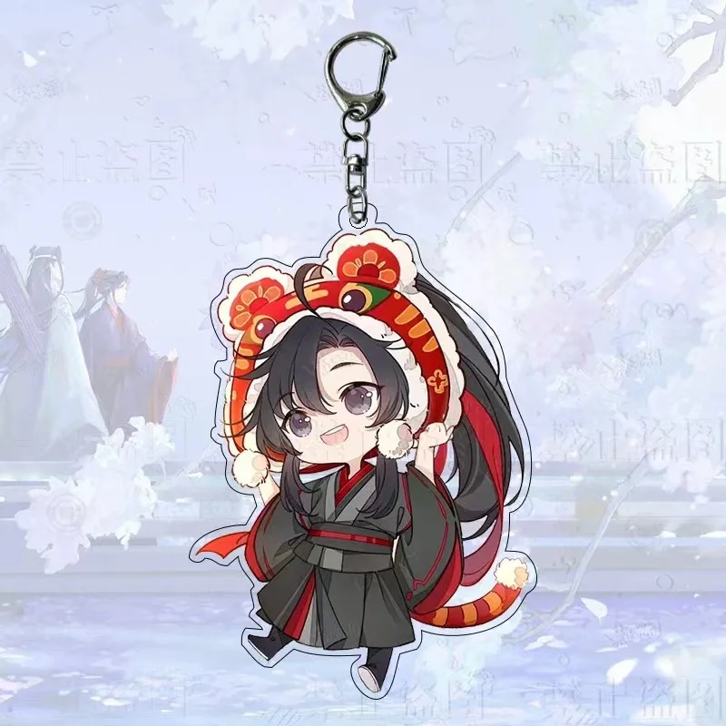 Anime Grandmaster of Demonic Culture Keychain weiying Mo Dao Zu Shi Cartoon Character Acrylic Pendant Keyring weiyuandao lanzhan