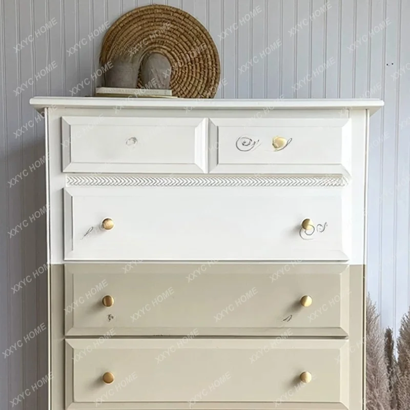 Modern Simple Light Luxury Chest of Drawers Living Room Wall Multiple Drawer Storage Cabinet Corridor Entryway Cabinet