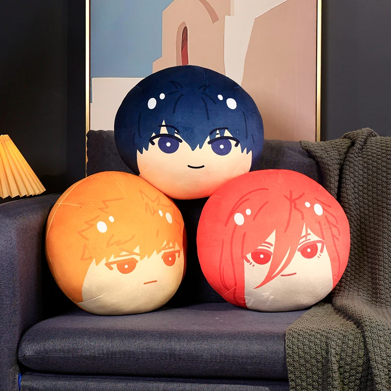 BLUE LOCK  Plush Toy Dumpling Isagi Yoichi Nagi Rin Chigiri Reo Anime Plush Back Cushion Sofa Pendant Gifts First Bullet