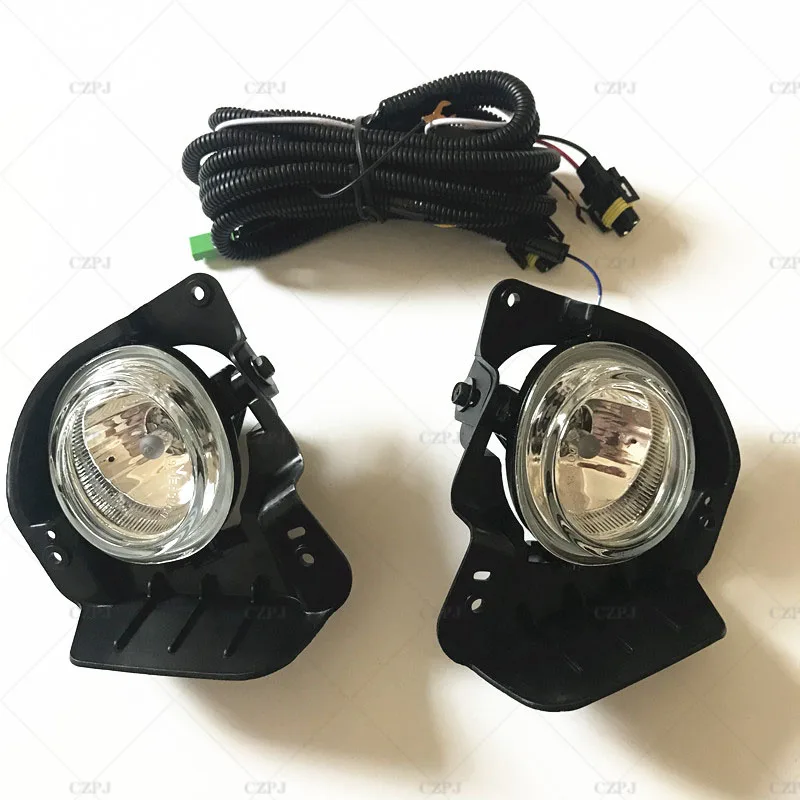 1Set Car Halogen Fog Light Front Bumper Driving Lamp Assembly For MAZDA 2 Demio M2 2007 2008 2009 With Wiring Switch Harness