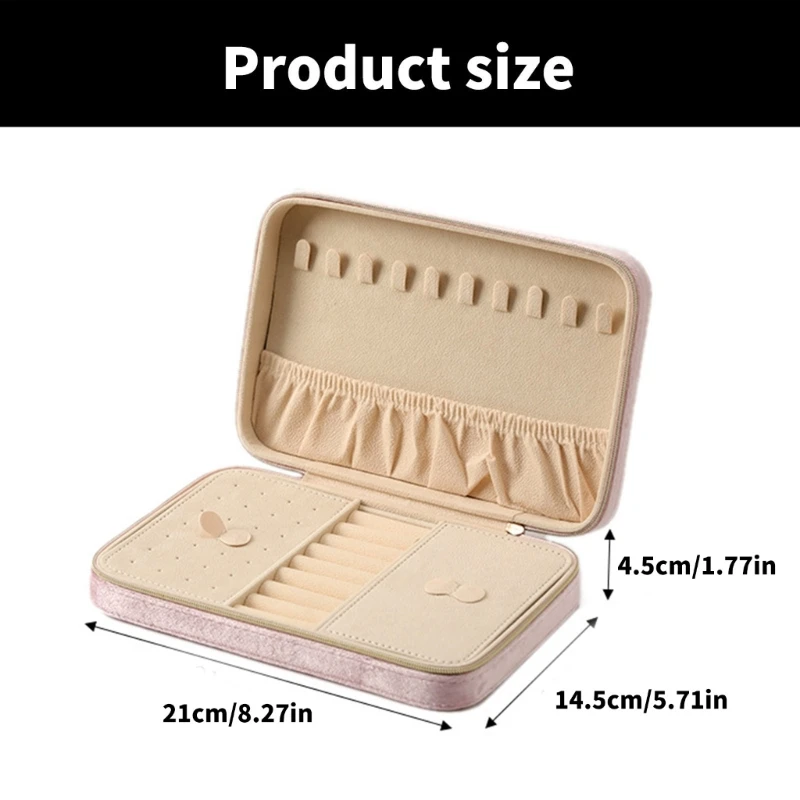 Versatile Jewelry Box With Protective Dividers Compact Jewelry Storage Case for Organizing and Protecting Various Items