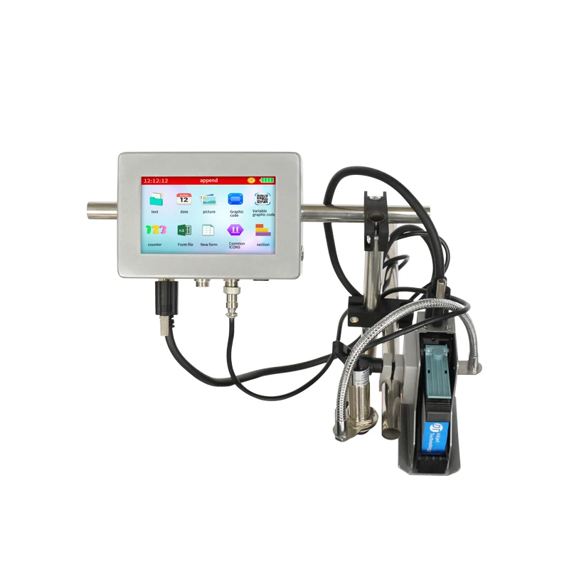 5inch Touch Screen Intelligent  Online TIJ Inkjet Printer With Smart Rotating Nozzle
