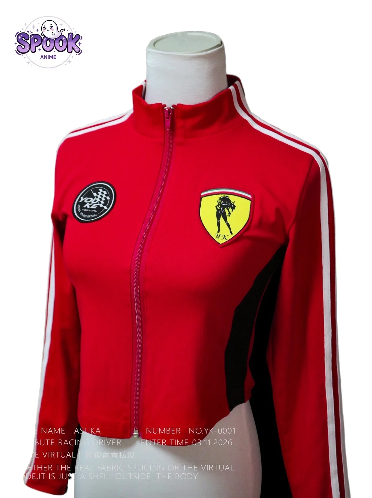 Red Short Jacket Racing Anime  - đánh giá và giá Anime Cosplay Red