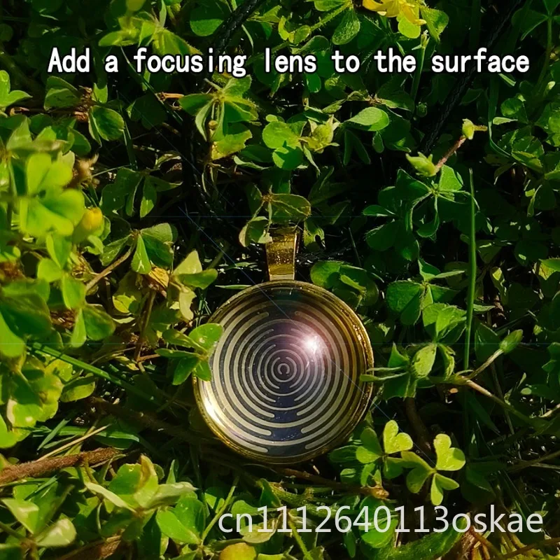 MWO Polarizing Disc Tesla Electric Coil Multi-frequency Wave Oscillator Magnetic Field Electromagnetic Antenna Pendant Necklace