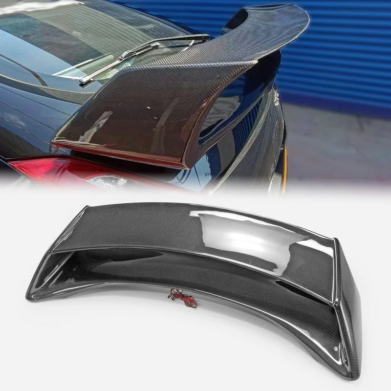 For Nissan 370Z Z34 AM Style Rear Wing, With Brake Lights & Sporty Aerodynamic Look