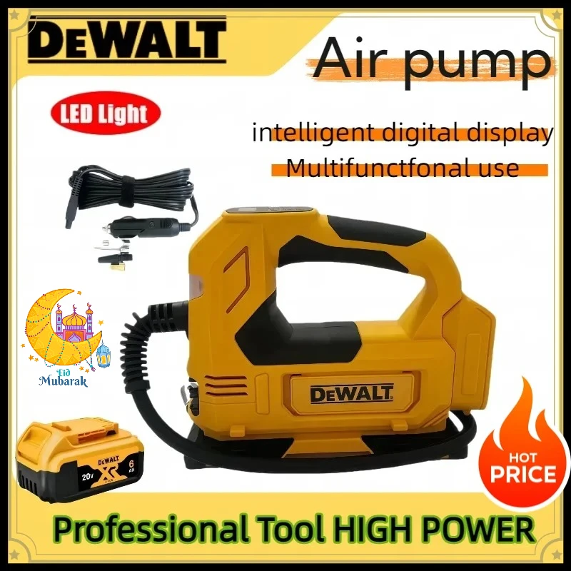 

Беспроводной воздушный насос Dewalt XR, портативный компрессор для автомобильных шин и мотоциклов, электрический перезаряжаемый воздушный компрессор 18В 20В