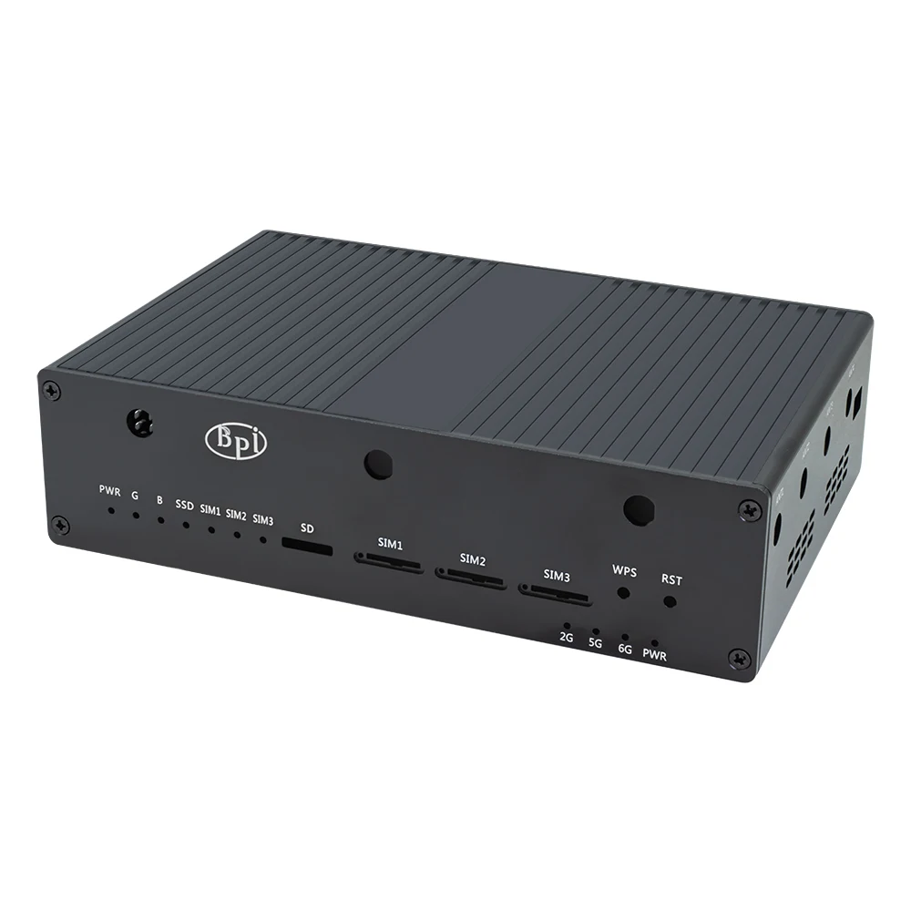 Banana Pi BPI-R4 WiFi 7 Router board MediaTek MT7988A Filogic 880 4-core ARM Corex-A73 WiFi7 iPA NIC Module 4x Gbe network port