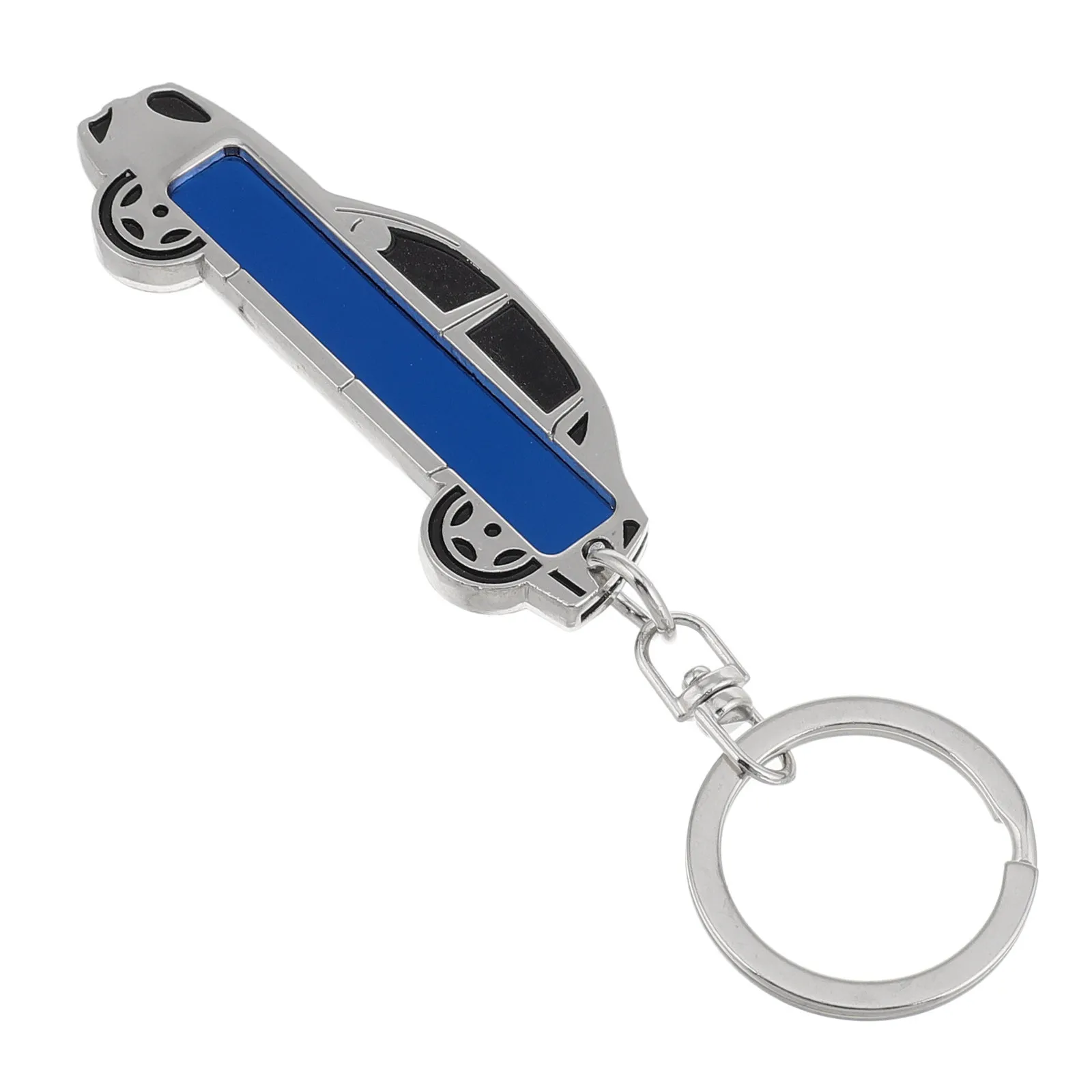 Stainless Steel Car License Plate Keychain Compact Stylish Car Key Ring -Functional Keychain Men Men Key Chain
