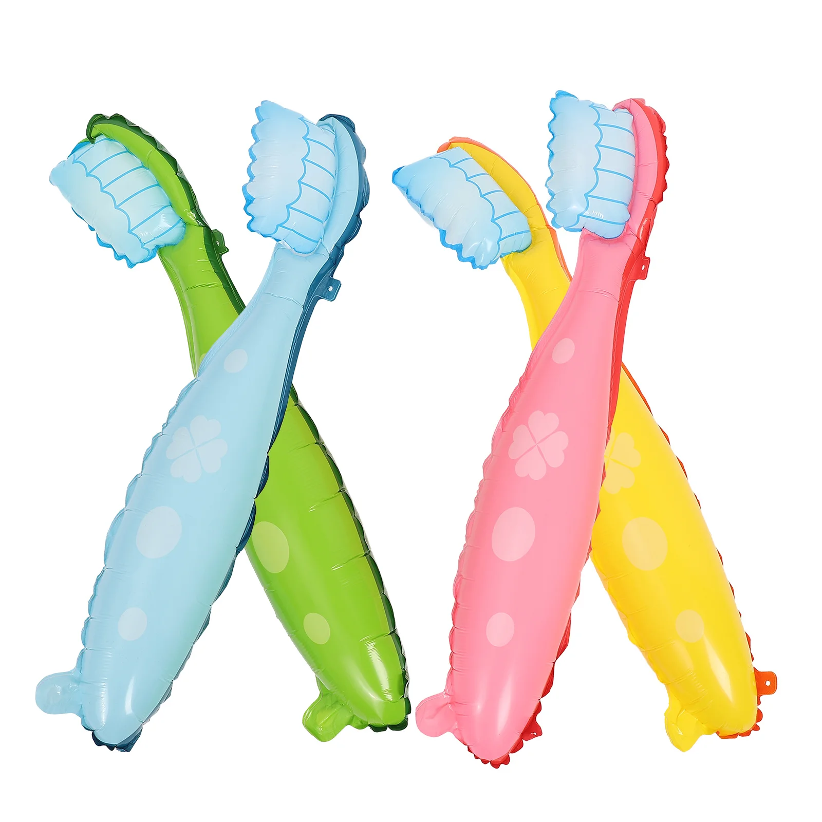 

4Pcs Oversized Toothbrush Balloon Large Giant Party Decoration Set Kids Birthday Supplies Party Large Balloon Decorations