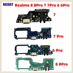 USB Charging Charger Dock Port Board Flex Cable For Oppo Realme 6, 7 , 6 Pro , 7 Pro  Charge Board Connector Repair Parts