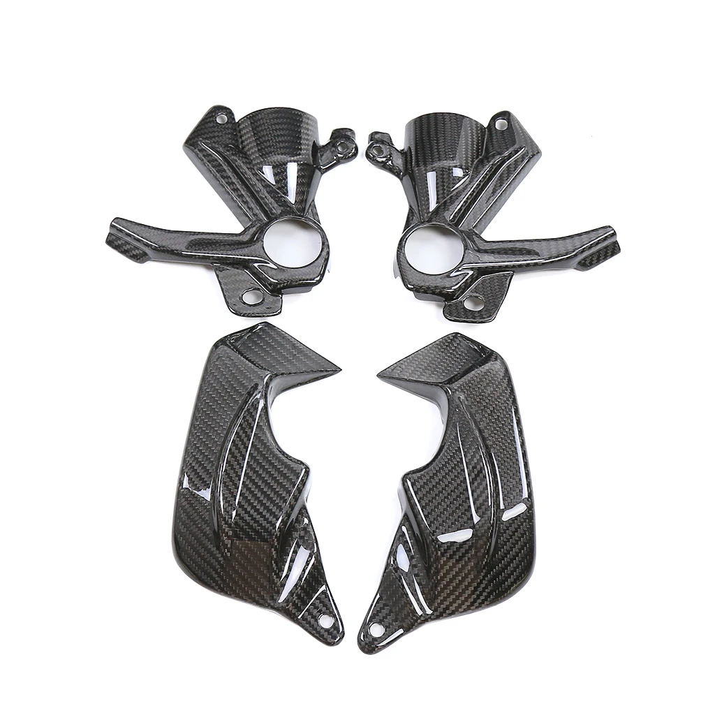 Motorcycle Front Brake Caliper Cooling Air Ducts Cover Radiator Cooler Pure Dry Carbon Fiber For BMW S1000RR 2019 2020 2021 2022