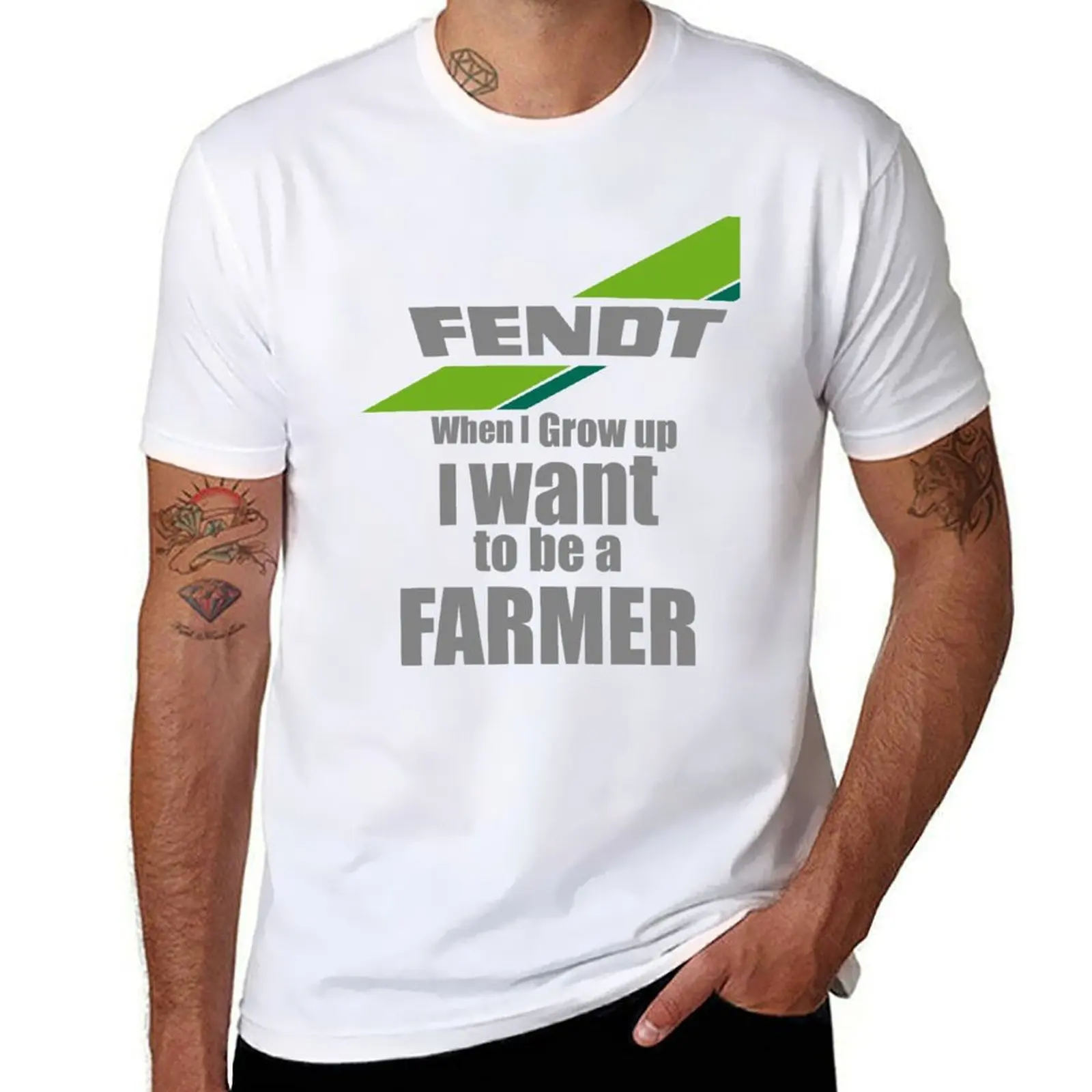 

I want to be farmer Fendt tractor T-Shirt funny t shirts man t shirt man plain T-Shirt