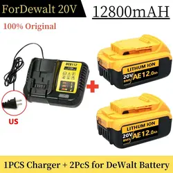 DCB200 20V Battery Compatible with dewalt power Tools 18V 12Ah rechargeable electric tool Lithium batteries 20V 18Volt 18v 12Ah