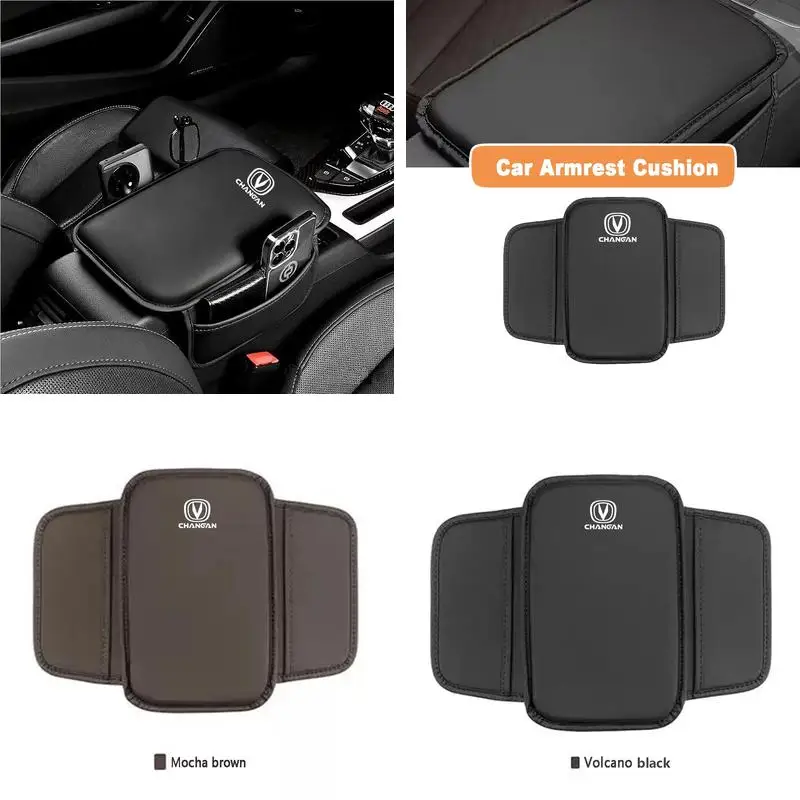 Premium Leather Armrest Cover, Comfortable Console Pad for Changan CS75 Plus CS55 UNI-T UNI-K Eado
