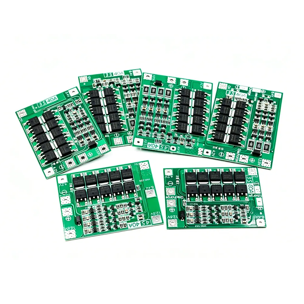 3S 25A 60A 4S 40A Li-ion Lithium Battery Charger Protection Board 18650 BMS Drill Motor 11.1V 12.6V/14.8V 16.8V Enhance/Balance