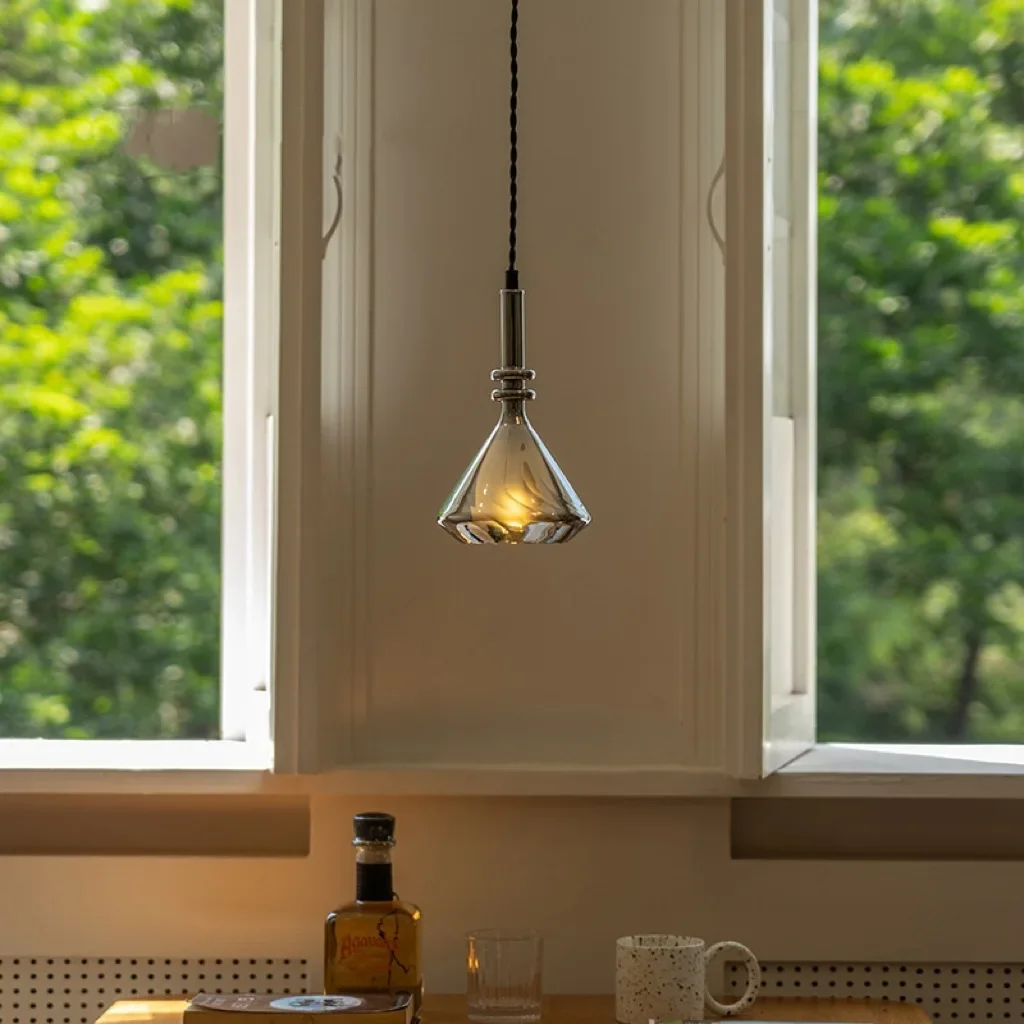 

Modern Simple LED Bedroom Bedside Chandelier Light Luxury Line Chandelier Nordic Room Decoration Pendant Lights