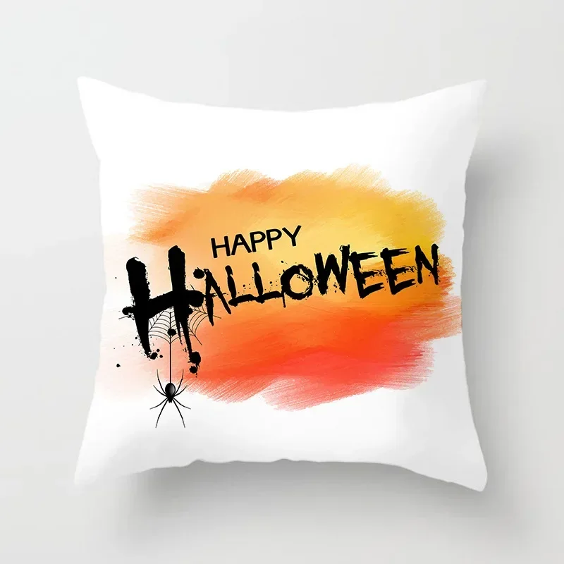 Halloween kussensloop cartoon duivel pompoen decoratief