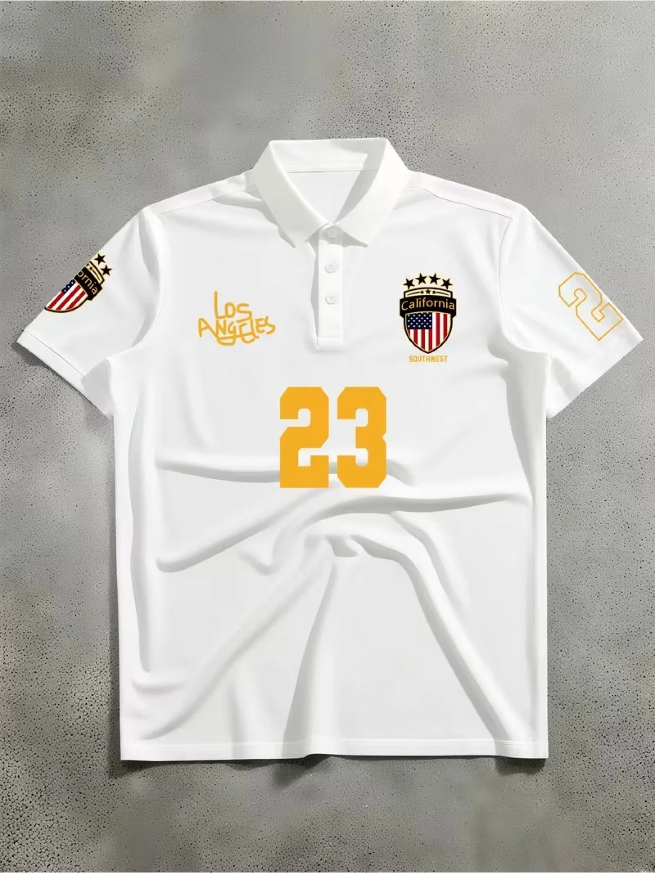 2026 new item 23 digital element printed American street style short sleeved shirt casual sports golf shirt business shirt top